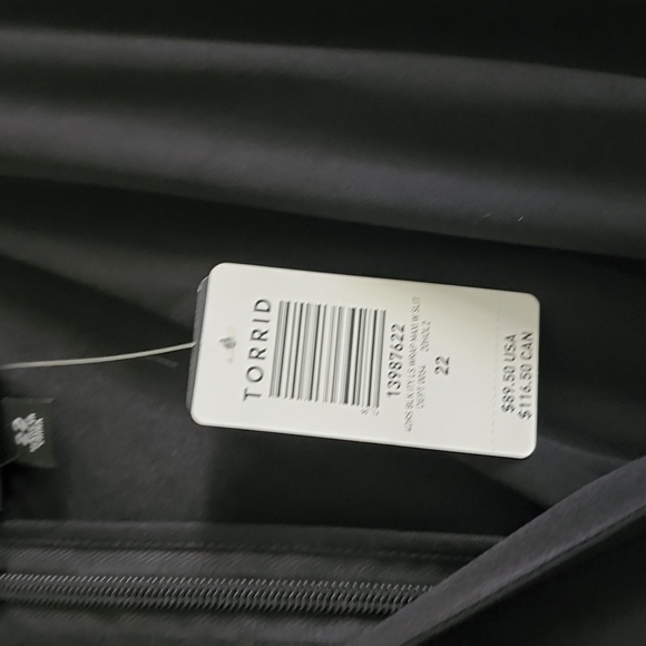 LAST CHANCE 🎉🎉 Torrid NWT  Black Studio Wrap Hi Lo Maxi Dress Sz 22 - Picture 7 of 16